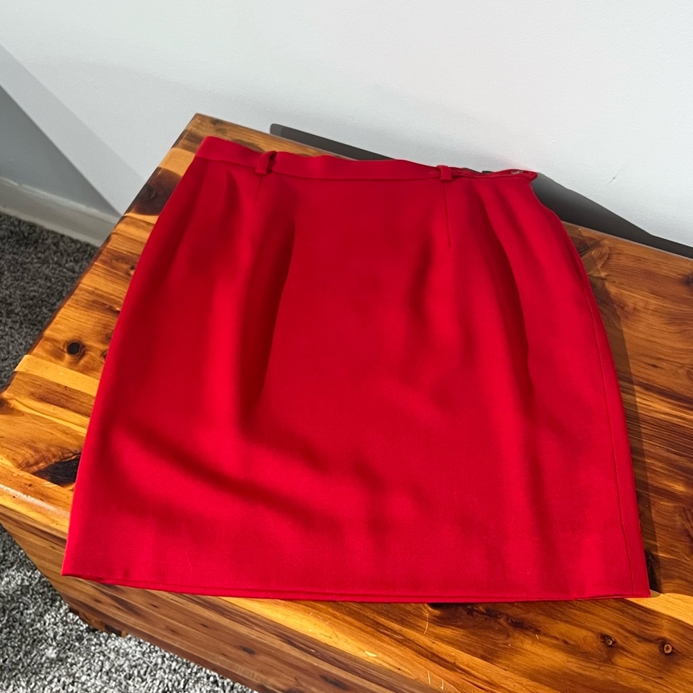 Vintage Ralph Lauren Red Mini Skirt